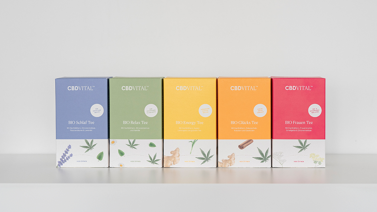 Vitalisierender Teegenuss mit CBD-Hanfblättern Vitalisierender Teegenuss mit CBD-Hanfblättern