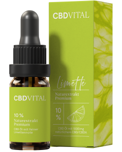 CBD Naturextrakt PREMIUM &Ouml;l 10% Limette