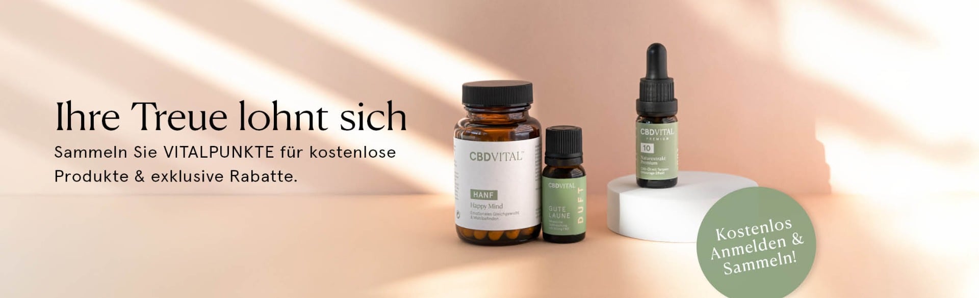 Sammeln Sie VITALPUNKTE und holen Sie sich Rabatte & kostenlose Produkte!