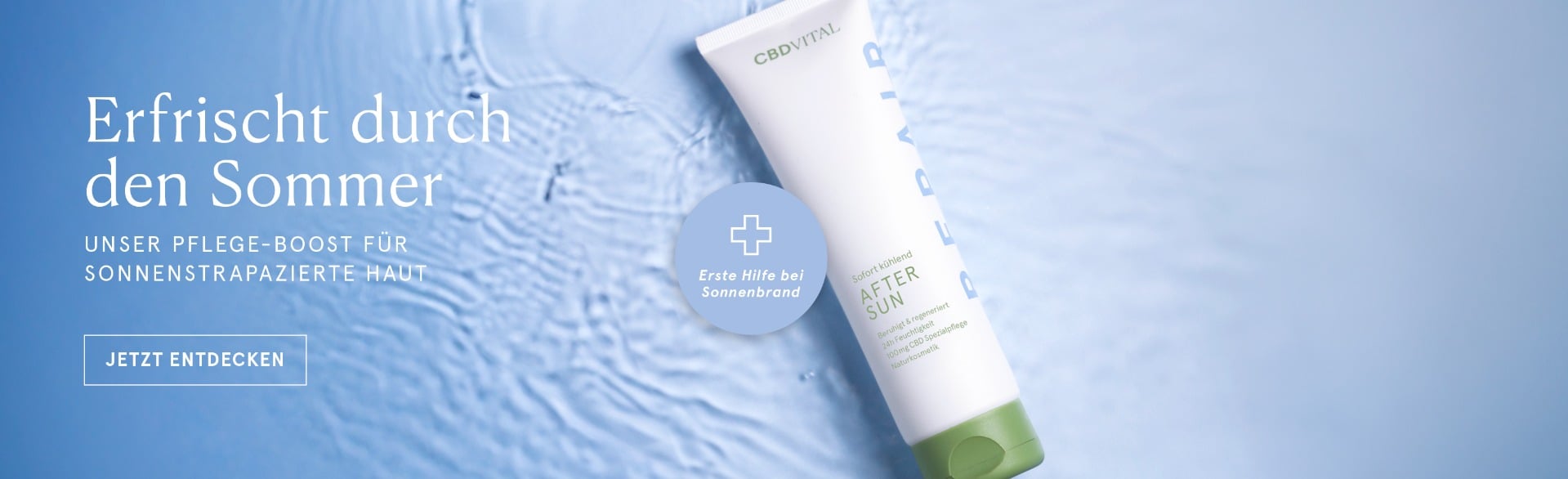 Finden Sie jetzt Ihre perfekte Hautpflege im Sommer bei CBD VITAL